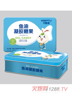 卡娃兔魚(yú)油凝膠糖果