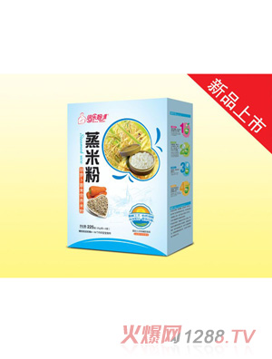 倍樂(lè )媽咪蒸米粉盒裝225克（胡蘿卜薏米）