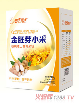倍樂(lè )媽咪金胚芽小米營(yíng)養米粉（核桃淮山）盒裝