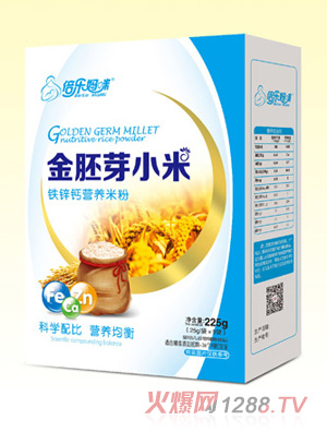倍樂(lè )媽咪金胚芽小米營(yíng)養米粉（鐵鋅鈣）盒裝