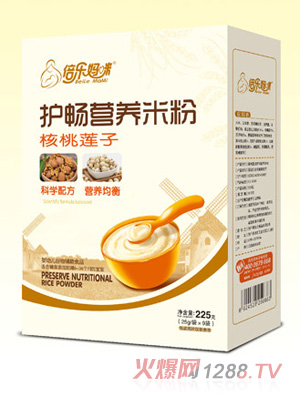 倍樂(lè )媽咪護暢米粉（核桃蓮子）盒裝