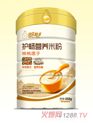 倍樂(lè )媽咪護暢米粉（核桃蓮子）桶裝