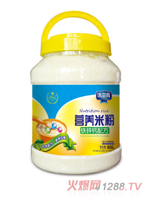 味滋肴營(yíng)養米粉透明桶裝-鐵鋅鈣