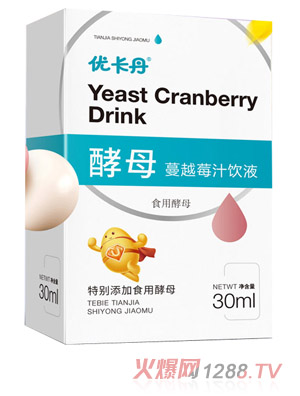 优卡丹酵母蔓越莓汁饮液