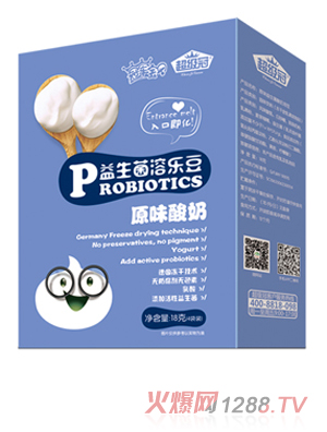 超级冠益生菌溶乐豆-原味酸奶