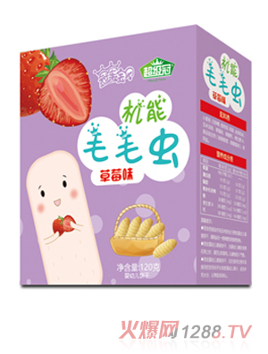 超級冠機能毛毛蟲(chóng) 草莓味