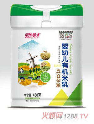 倍樂(lè )媽咪嬰幼兒有機米乳-五谷雜糧 聽(tīng)裝