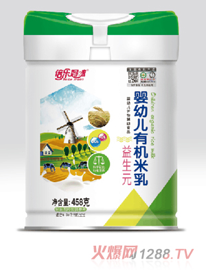 倍樂(lè )媽咪嬰幼兒有機米乳-益生元 聽(tīng)裝