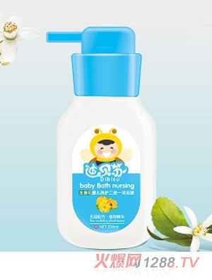 迪贝苏金盏花婴儿洗护二合一沐浴液