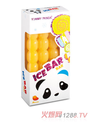 雅米熊猫果味棒棒冰（芒果味）8支装
