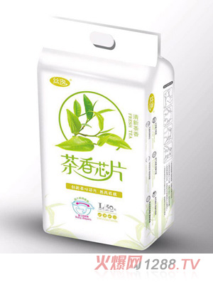 絲逸茶香芯片嬰兒紙尿褲L50