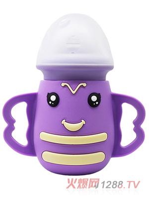 迪乐梦高鹏硅玻璃奶瓶5033紫色