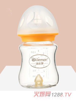 迪乐梦高鹏硅玻璃奶瓶5043橙色