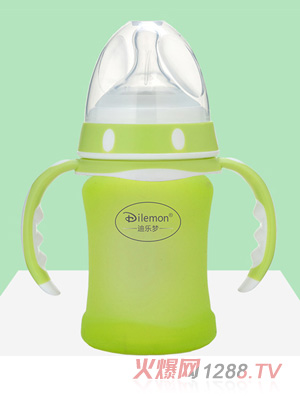 迪乐梦高鹏硅玻璃奶瓶5045绿色