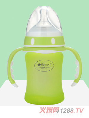 迪乐梦高鹏硅玻璃奶瓶5046绿色