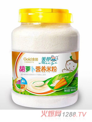 美伊胡蘿卜營(yíng)養米粉桶裝