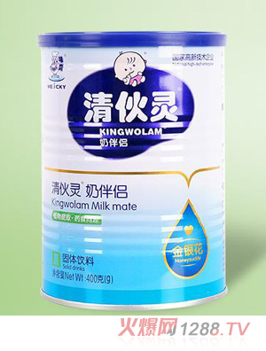 味奇清伙灵奶伴侣-金银花罐装