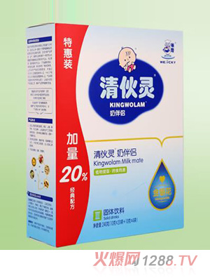 味奇清伙灵奶伴侣-金银花盒装
