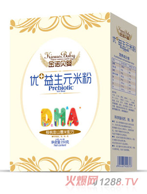 金諾貝嬰優(yōu)+益生元米粉-核桃淮山薏米配方盒裝