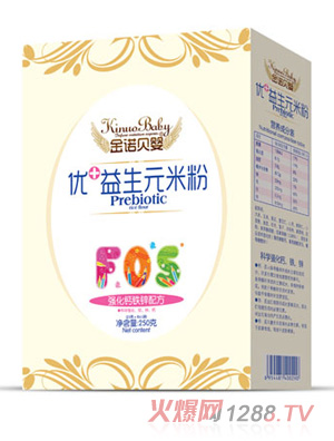 金諾貝嬰優(yōu)+益生元米粉-強化鈣鐵鋅配方盒裝