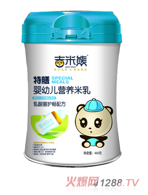 吉米熊特膳嬰幼兒營(yíng)養米乳-乳酸菌護暢配方 桶裝