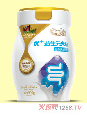 金諾貝嬰優(yōu)+益生元米粉（乳清蛋白潤腸配方）