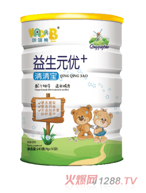 咔嗒熊益生元优+清清宝240克