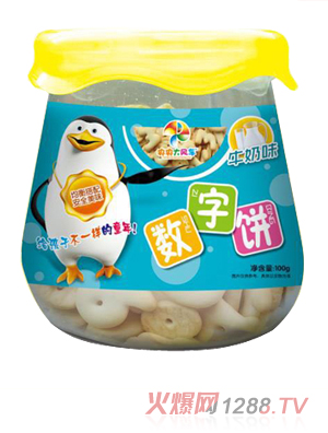 央央大风车数字饼（牛奶味）