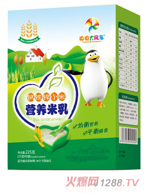 央央大风车营养米乳（钙铁锌小米）盒装