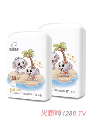 成长小象棉柔畅吸婴儿纸尿裤