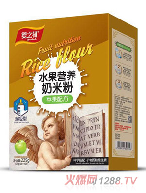 婴之初水果营养奶米粉-苹果配方盒装