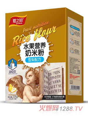 婴之初水果营养奶米粉-雪梨配方盒装