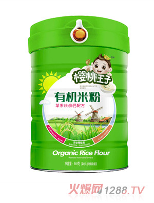 櫻桃王子有機米粉-蘋(píng)果鐵鋅鈣配方-桶裝