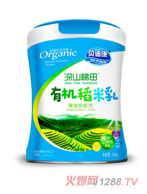 貝迪康深山梯田有機稻米乳-果繽紛配方 聽(tīng)裝