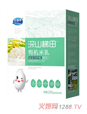 貝迪康深山梯田有機米乳-益生元護暢配方 盒裝