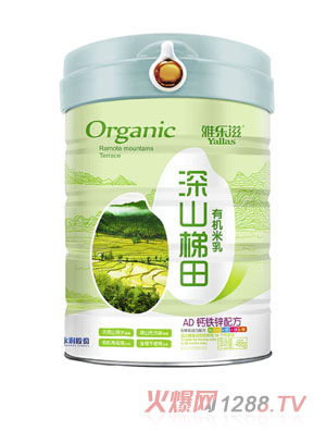 雅樂(lè )滋深山梯田有機米乳-AD鈣鐵鋅配方 聽(tīng)裝