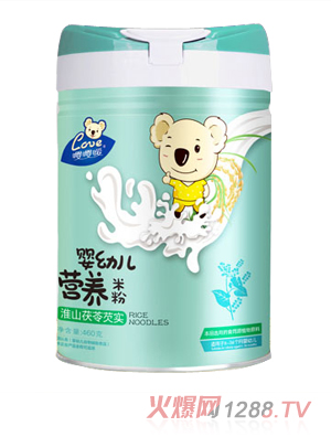 嚶嚶噯嬰幼兒營(yíng)養米粉-淮山茯苓芡實(shí) 罐裝