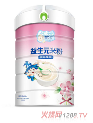 萌贝乐益生元米粉-缤纷果蔬 听装