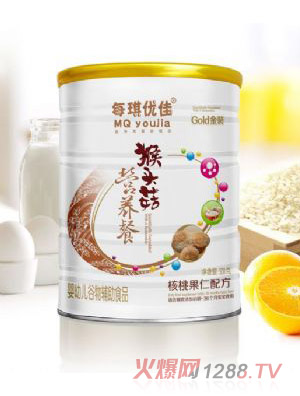 每琪优佳猴头菇营养餐-核桃果仁配方