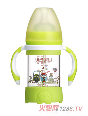 缘分宝贝玻璃奶瓶3105-绿