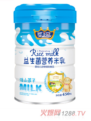 嬰之冠益生菌營(yíng)養米乳 淮山薏米 聽(tīng)裝