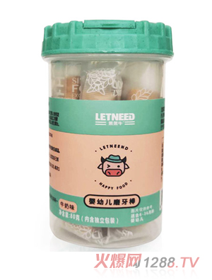 莱莱牛磨牙棒（牛奶）80g