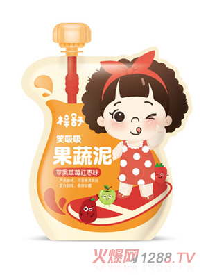 梓舒果蔬泥蘋果草莓紅棗味