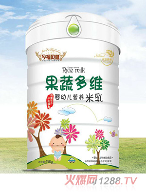今福貝健嬰幼兒營(yíng)養米乳聽(tīng)裝（果蔬多維）