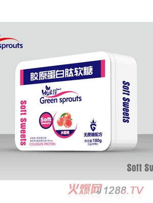 小绿芽胶原蛋白肽软糖-水蜜桃