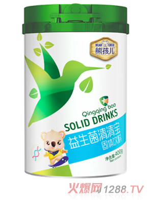 熊孩儿益生菌清清宝 听装