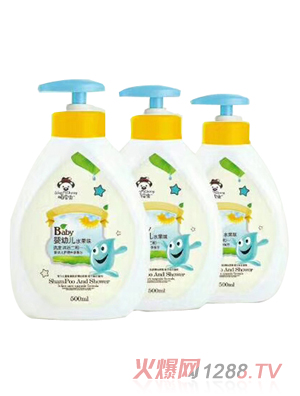 頑皮蟲(chóng)嬰幼兒水果味洗發(fā)沐浴二合一 500ml