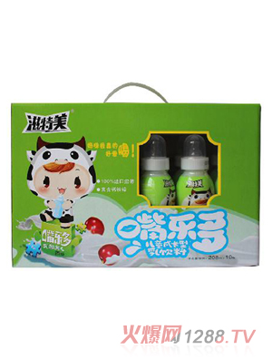 滋特美嘴樂(lè )多兒童成長(cháng)型乳飲料 10瓶箱裝 綠色