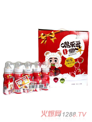 滋特美嘴樂(lè )多兒童乳酸菌乳飲料 草莓味 20瓶箱裝紅色