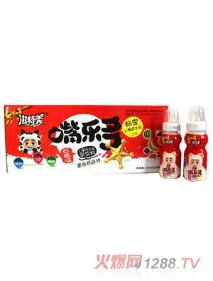 滋特美嘴樂(lè )多兒童乳酸菌乳飲料 草莓味40瓶裝 紅色